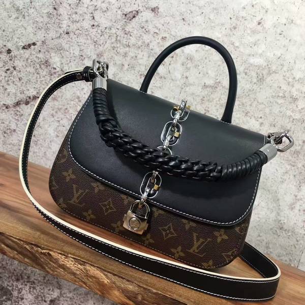 Louis Vuitton Monogram Canvas Shoulder Bag 40557 Black