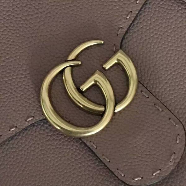 Gucci GG Marmont Leather Top Handle Bag 421890A Apricot