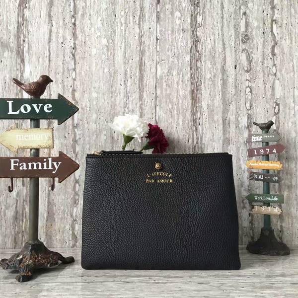 Gucci Lichee Pattern Clutches 429009 Black