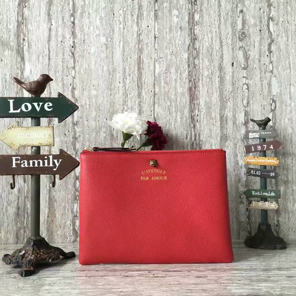 Gucci Lichee Pattern Clutches 429009 Red