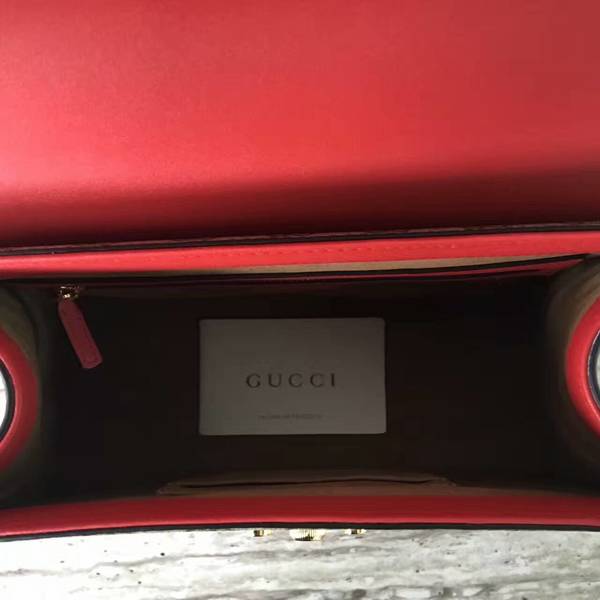 Gucci Padlock Gucci Signature Top Handle Bag 453188 Red&Pink