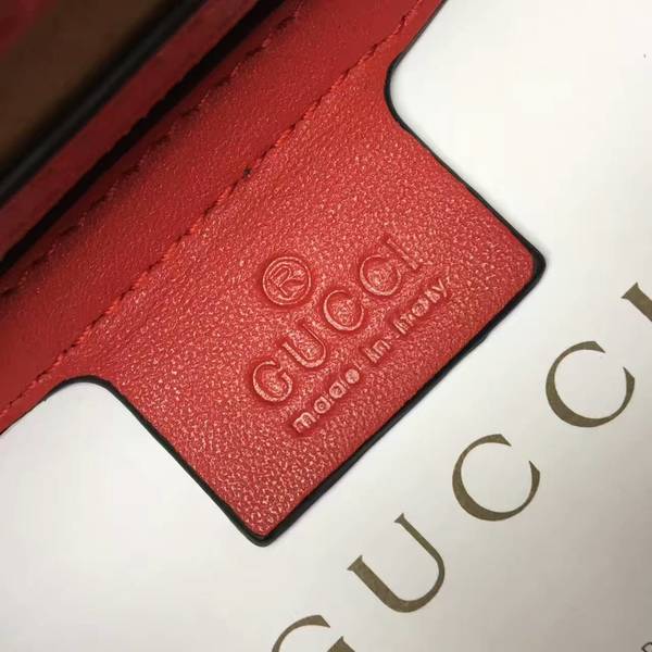 Gucci Padlock Gucci Signature Top Handle Bag 453188 Red&Pink