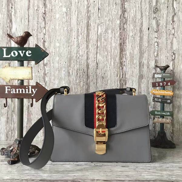 Gucci GG Marmont Shoulder Bag 421882 Grey