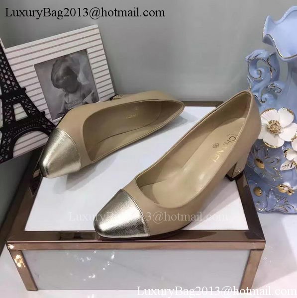 Chanel 60mm Leather Pump CH2076 Camel