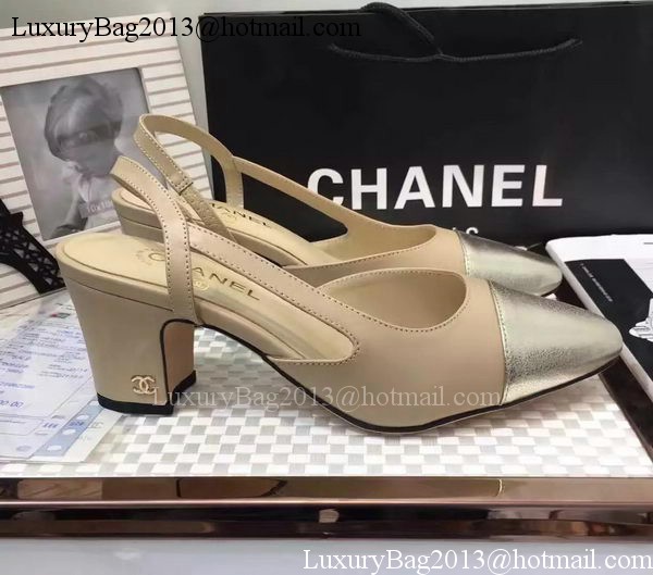 Chanel 60mm Leather Pump CH2076 Camel