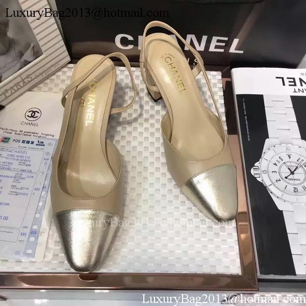 Chanel 60mm Leather Pump CH2077 Apricot