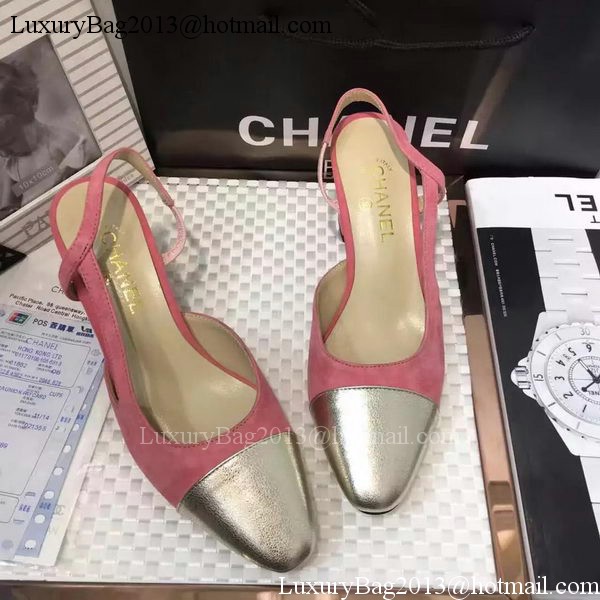 Chanel 60mm Leather Pump CH2077 Pink