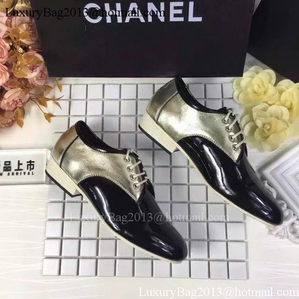 Chanel Casual Shoes Leather CH2061 Gold