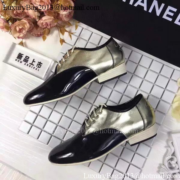 Chanel Casual Shoes Leather CH2061 Gold