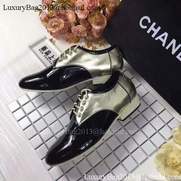 Chanel Casual Shoes Leather CH2061 Gold