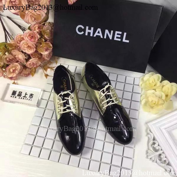 Chanel Casual Shoes Leather CH2061 Gold