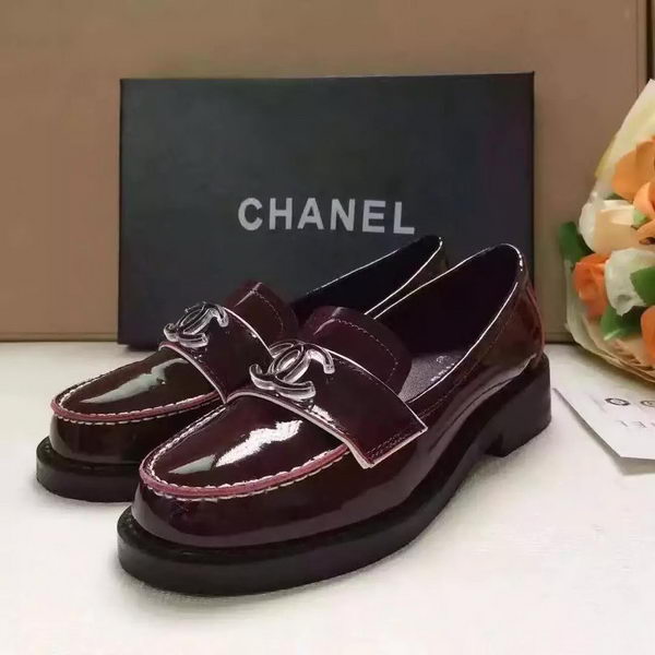 Chanel Casual Shoes Leather CH2064 Wine