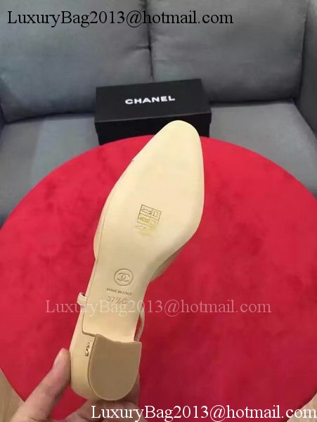 Chanel Leather Lace Sandal CH2072 White