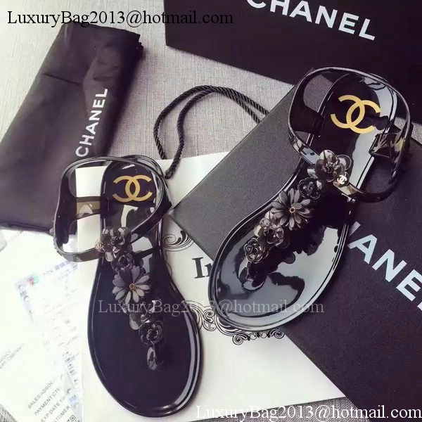 Chanel Leather Sandal CH2067 Black