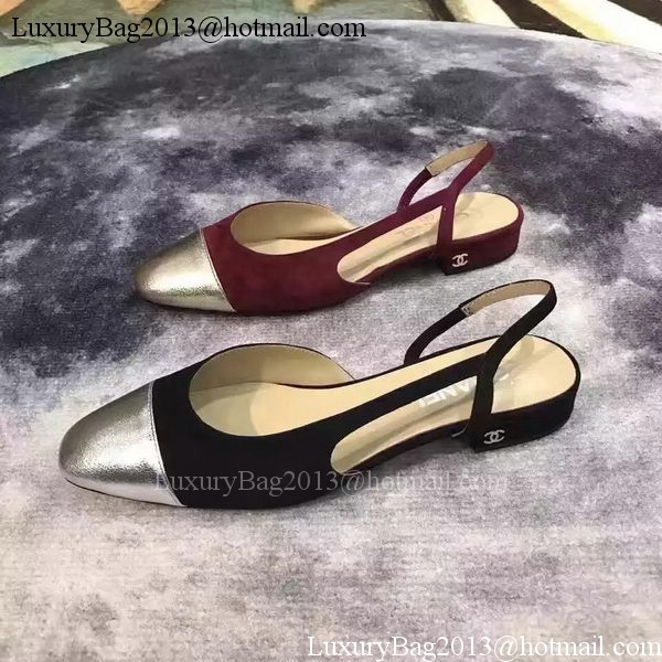 Chanel Leather Sandal CH2069 Wine