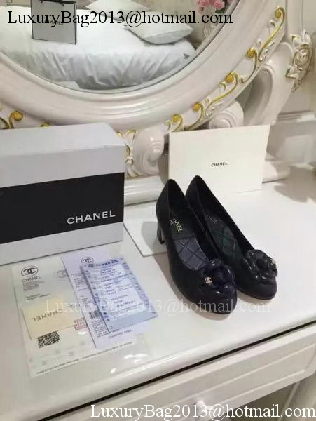 Chanel Sheepskin Leather 50mm Pump CH2075 Black