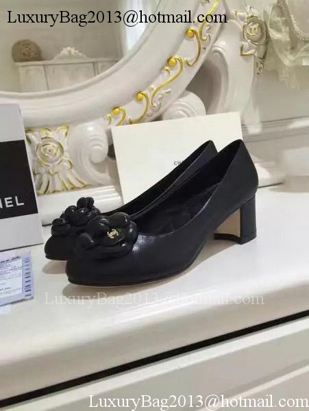 Chanel Sheepskin Leather 50mm Pump CH2075 Black