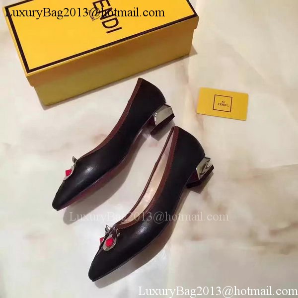 Fendi Ballerina Leather FD173 Black