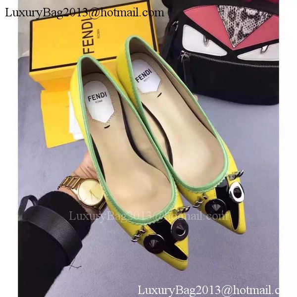 Fendi Ballerina Leather FD173 Yellow