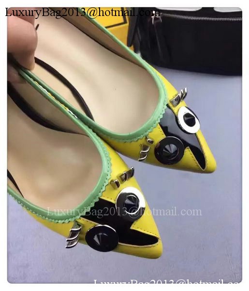 Fendi Ballerina Leather FD173 Yellow