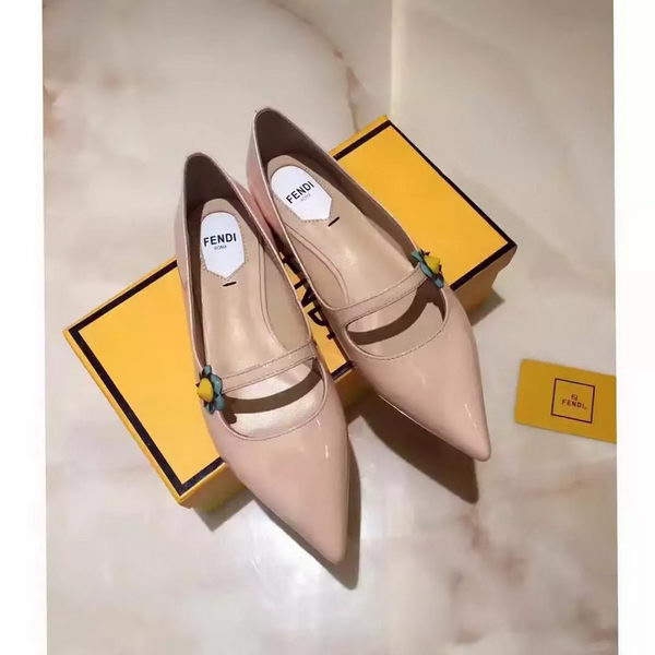 Fendi Patent Leather Ballerina FD174 Apricot