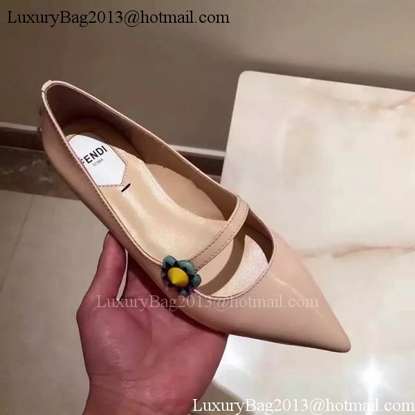 Fendi Patent Leather Ballerina FD174 Apricot