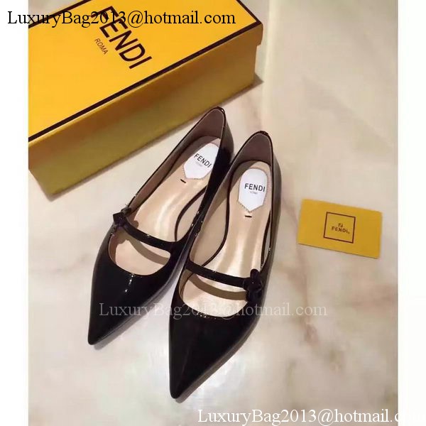 Fendi Patent Leather Ballerina FD174 Black