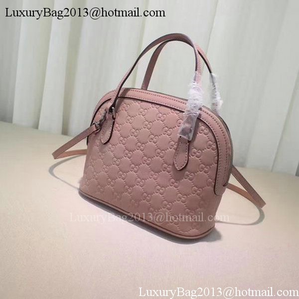 Gucci Calfskin Leather Small Tote Bag 341504 Pink