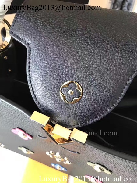 Louis Vuitton Mechanical Flowers CAPUCINES PM M54311 Black