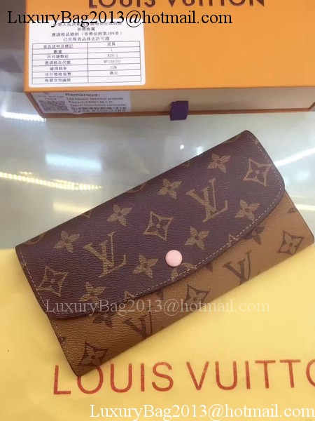 Louis Vuitton Monogram Canvas Emilie Wallet M60136 Pink