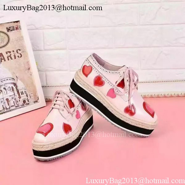 Prada Leather Casual Shoes PD729 Pink