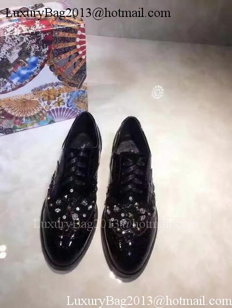 Prada Leather Casual Shoes PD732 Black