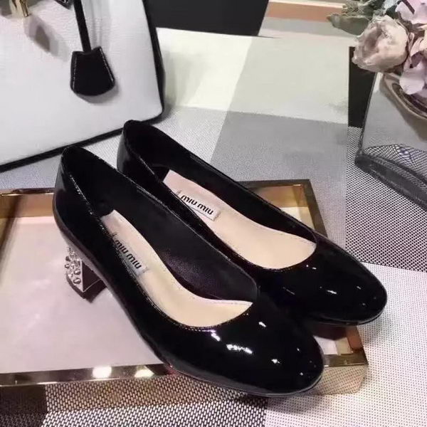 miu miu Leather 50mm Pump MM548 Black