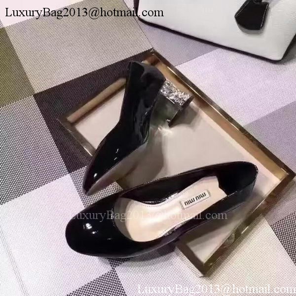 miu miu Leather 50mm Pump MM548 Black