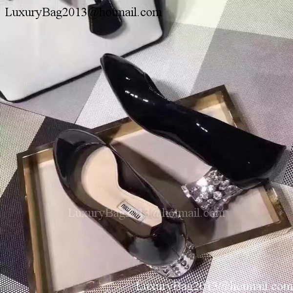 miu miu Leather 50mm Pump MM548 Black