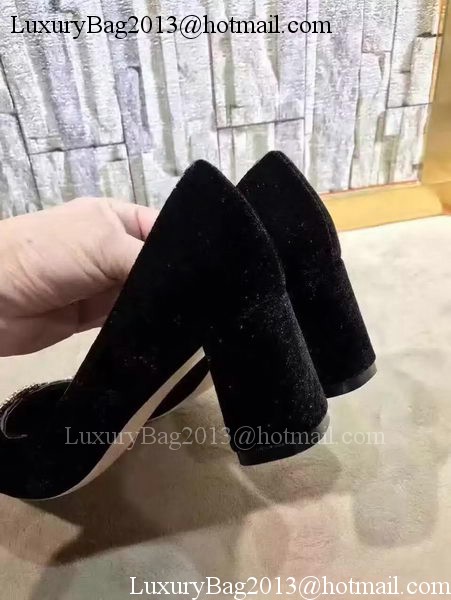 miu miu Suede Leather 60mm Pump MM547 Black