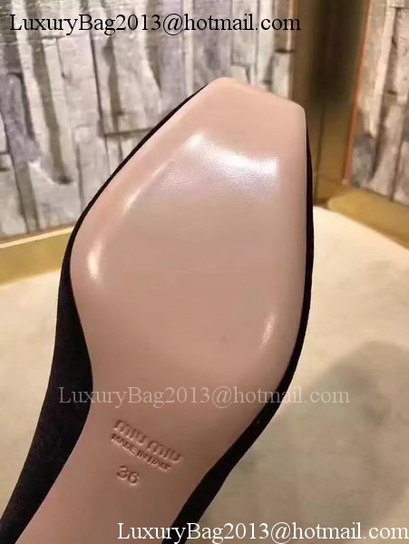 miu miu Suede Leather 60mm Pump MM547 Black