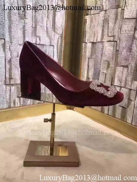 miu miu Suede Leather 60mm Pump MM547 Wine