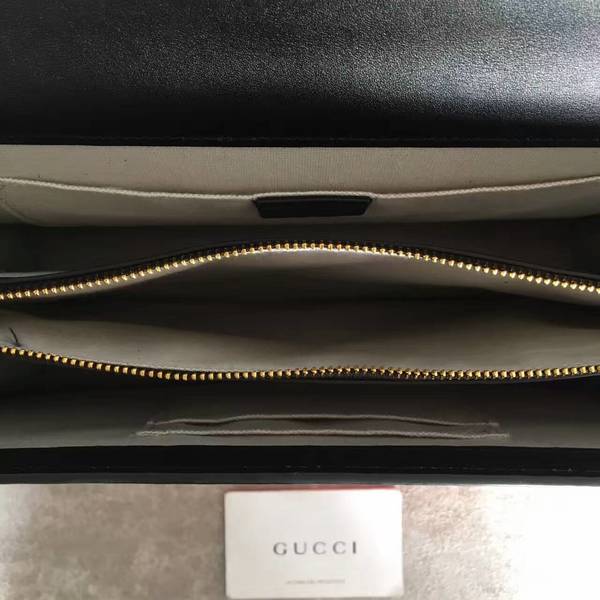 Gucci Now Bamboo Shopper Bag 421999A Black&Grey&Red