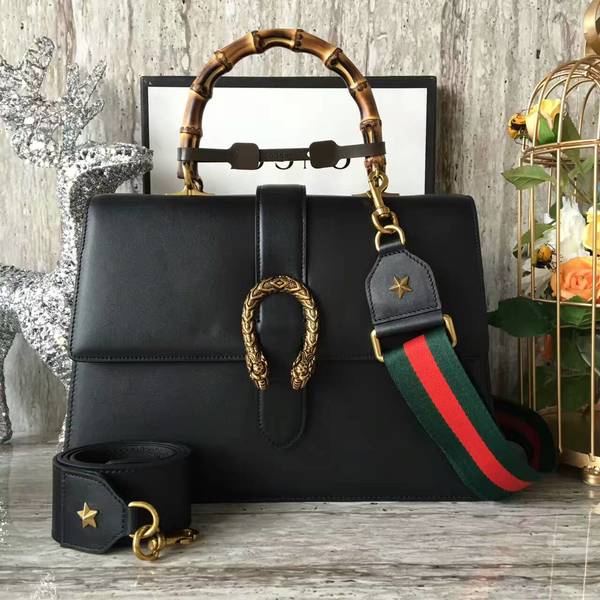 Gucci Now Bamboo Shopper Bag 421999A Black