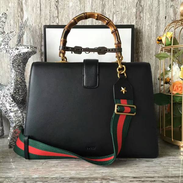 Gucci Now Bamboo Shopper Bag 421999A Black