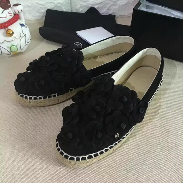 Chanel Casual Shoes Leather CH2084 Black