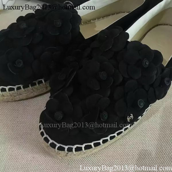 Chanel Casual Shoes Leather CH2084 Black