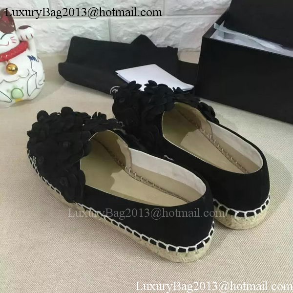 Chanel Casual Shoes Leather CH2084 Black