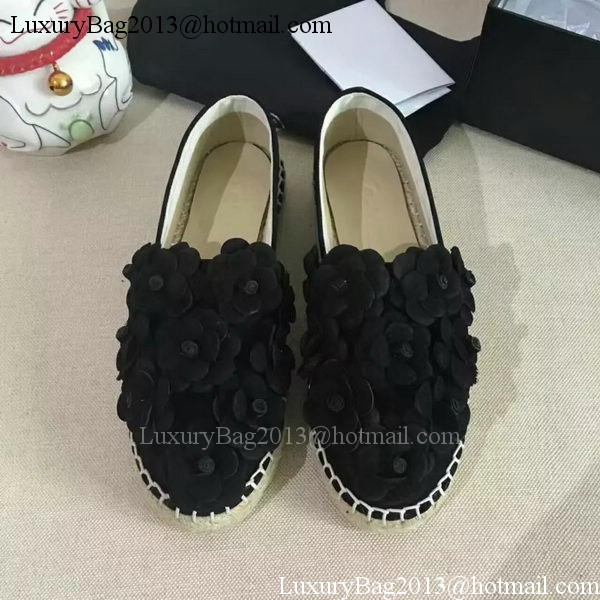 Chanel Casual Shoes Leather CH2084 Black