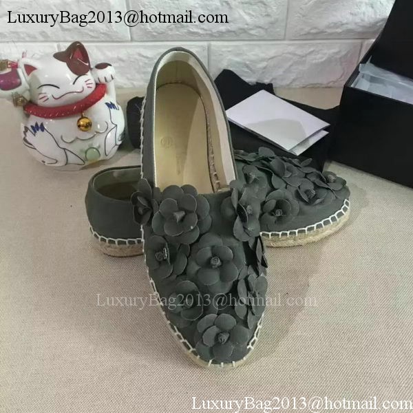 Chanel Casual Shoes Leather CH2084 Grey