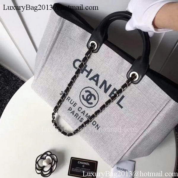 Chanel Large Canvas Tote Shopping Bag CHA1679 Grey