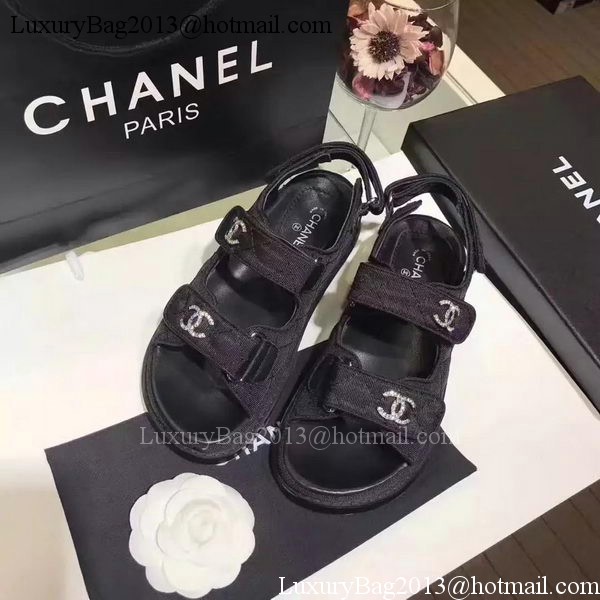 Chanel Sandal Leather CH2090 Black