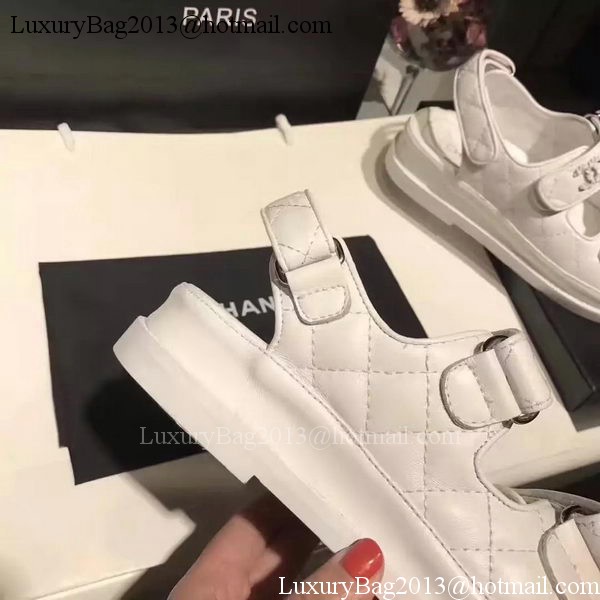 Chanel Sandal Leather CH2090 White