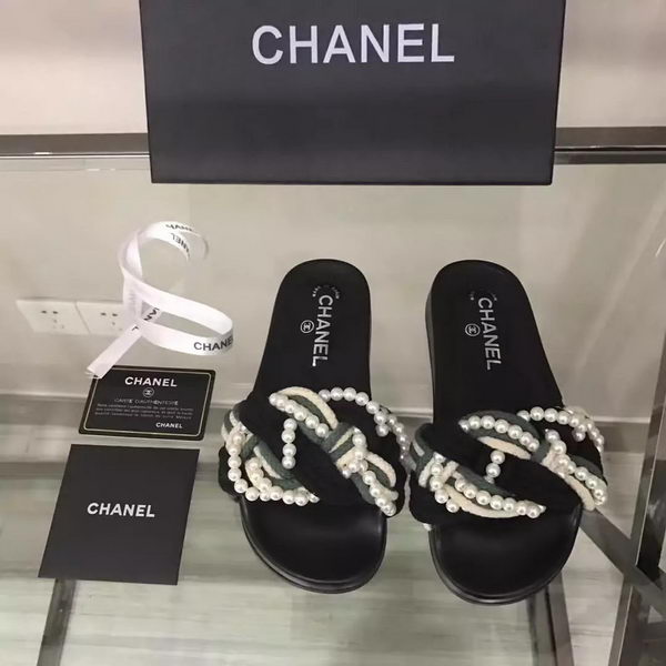 Chanel Slipper Leather CH2078 Green